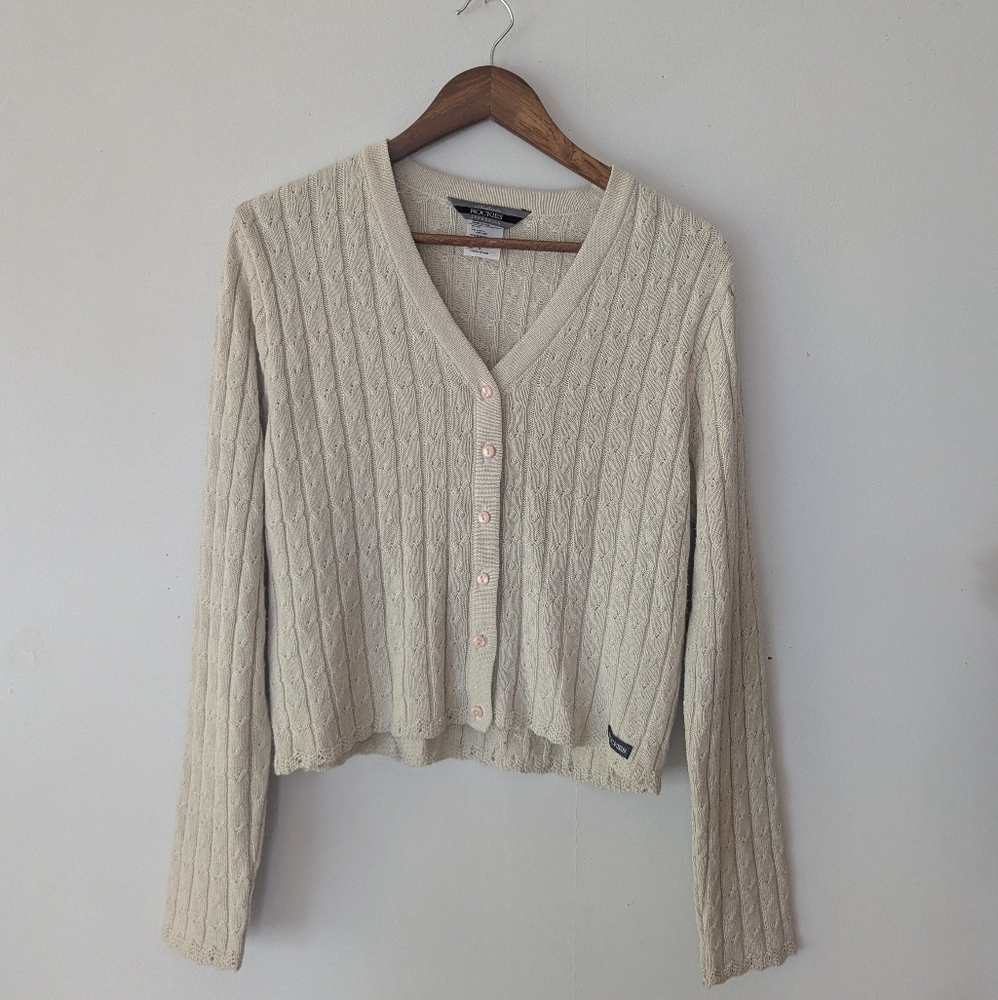 Vintage Western Cable Knit Cardigan